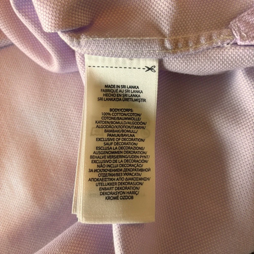 Polo Ralph Lauren Dress Shirt 16.5 32/33 Easy Care Cotton Lavender Preppy Mens